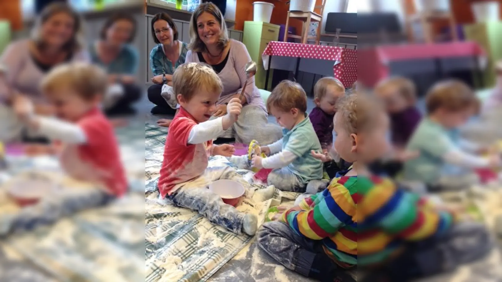 Erste Erfahrungen sammeln und die Welt entdecken: In den Spieltreffs des Eltern-Kind-Programms bekommen die Kinder viele Anregungen und haben ganz einfach Spaß. (Foto: EKP)