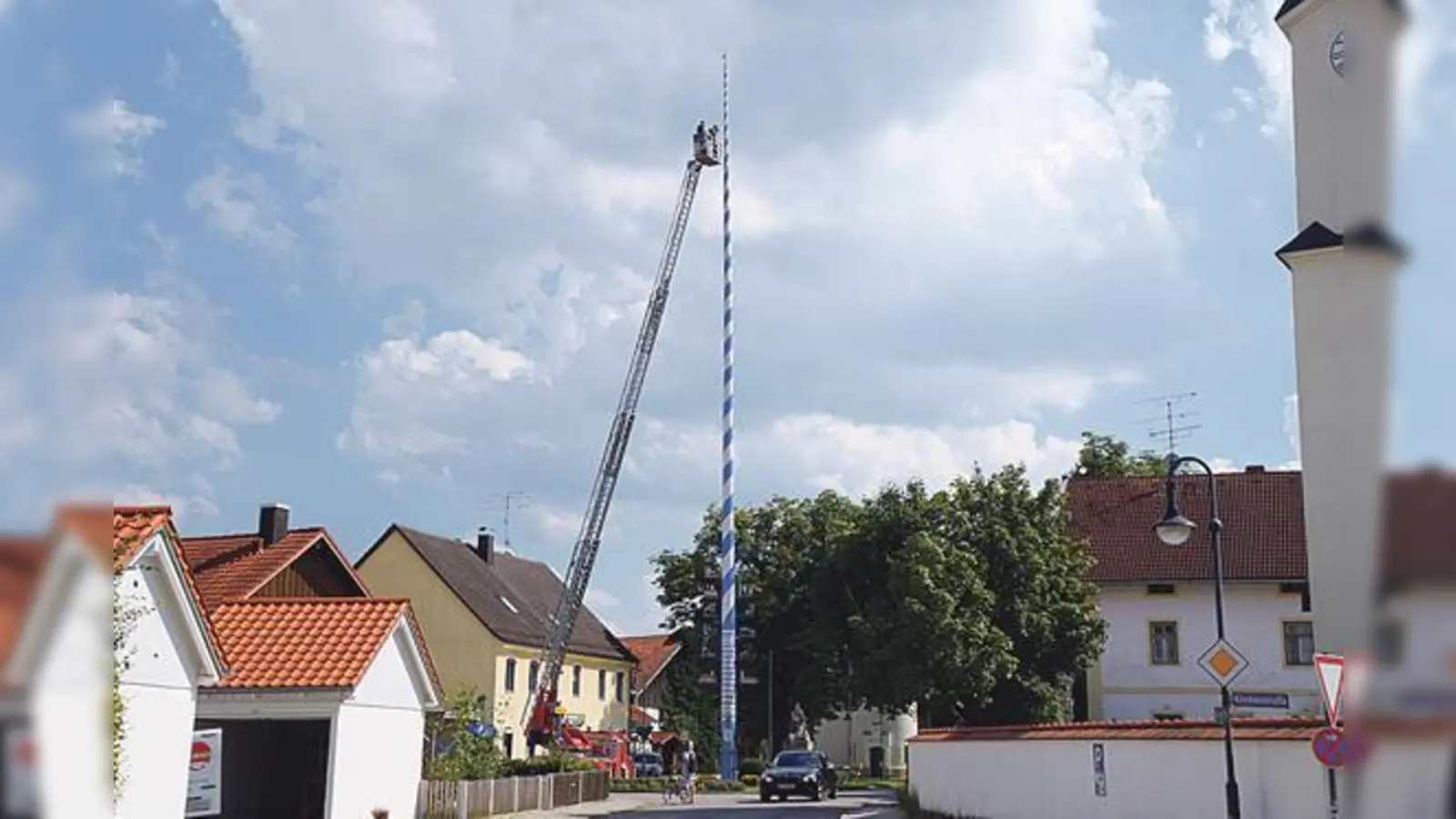 Beim Harthauser Maibaum wurden keinerlei Mängel festgestellt.	 (Foto: privat)