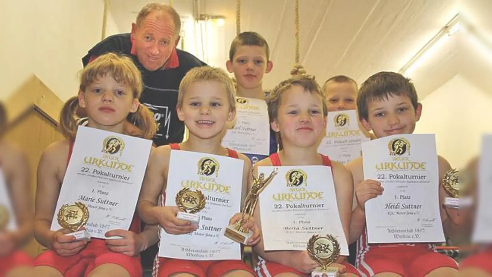 Einmalig: Sechs erste Plätze gab es für die sechs Suttner-Kinder zu bejubeln.	 (Foto: Verein)