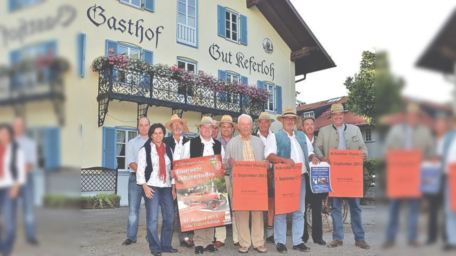 Trotz vieler Schwierigkeiten freuen sich die Freunde Keferloh gemeinsam mit ihrem Vorsitzenden Klaus Rieger (3.v.r.) auf das Festwochenende.	 (Foto: ar)