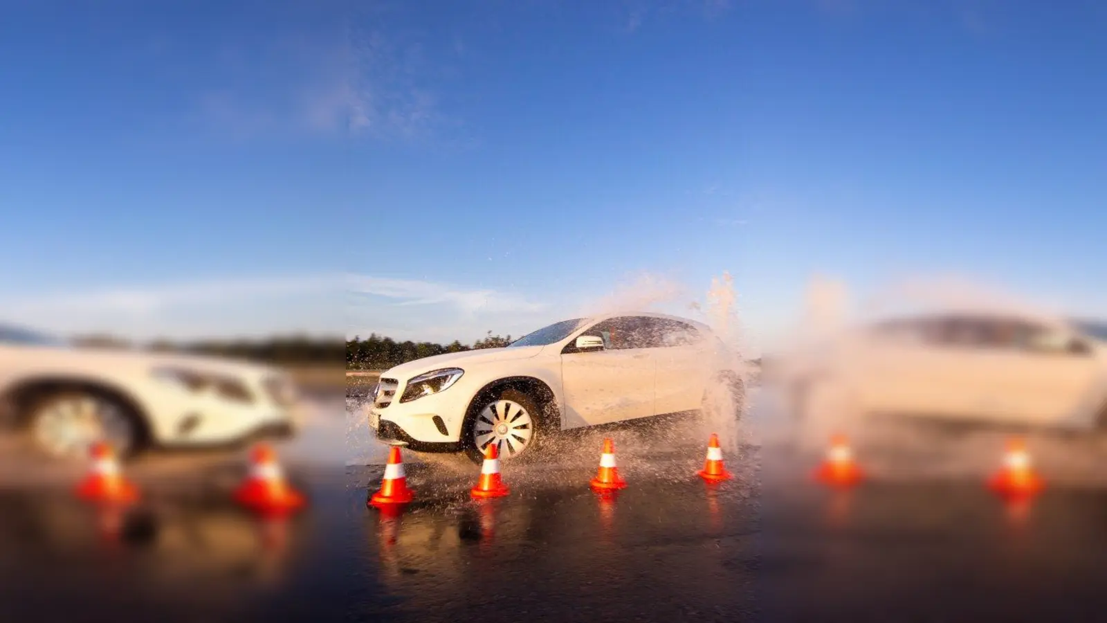 Praktische Tipps zum richtigen Verhalten bei extremen Witterungsbedingungen erhält man bei einem ADAC Fahrsicherheits-Training. (Foto: Foto: ADAC)