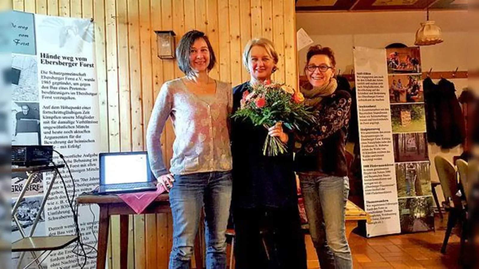 Der Vorstand (v. li. ): Veronika Schantz (2. Vorsitzende) Kerstin Mertens (1. Vorsitzende) und Daniela Eidam (Beisitzerin). 	 (Foto: Schutzgemeinschaft)