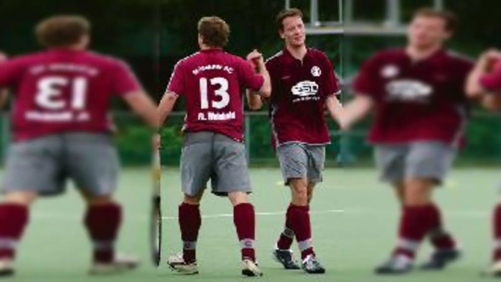 Souverän: Die Hockey-Herren des MSC, hier Kapitän Philipp Weinhold und Volker Beer, schossen sich mit 7:0 gegen Rüsselsheim in die Play-Offs.	 (Foto: MSC)