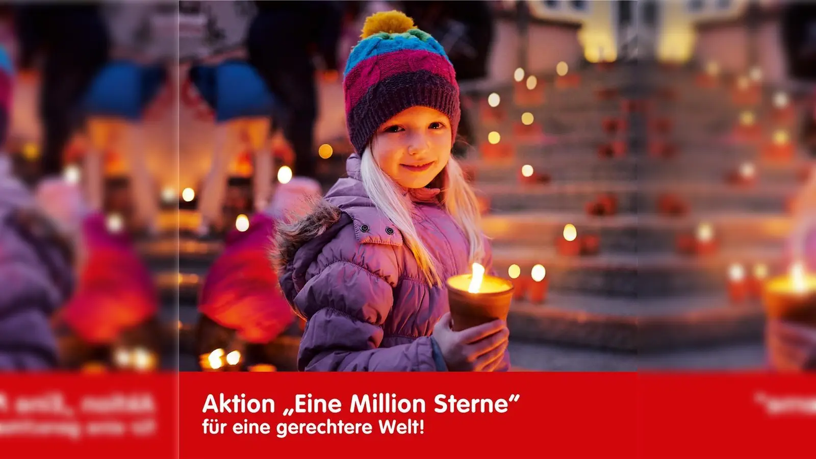 Mit der Lichteraktion, die in diesem Jahr unter dem Motto „für eine gerechtere Welt“ steht, möchte Caritas international die Aufmerksamkeit nach Jordanien lenken.  (Foto: Caritas )