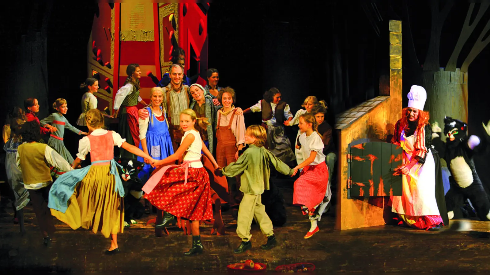 Das Freie Landestheater Bayern zeigt in Unterhaching die Märchenoper „Hänsel und Gretel”.  (Foto: FLTB)