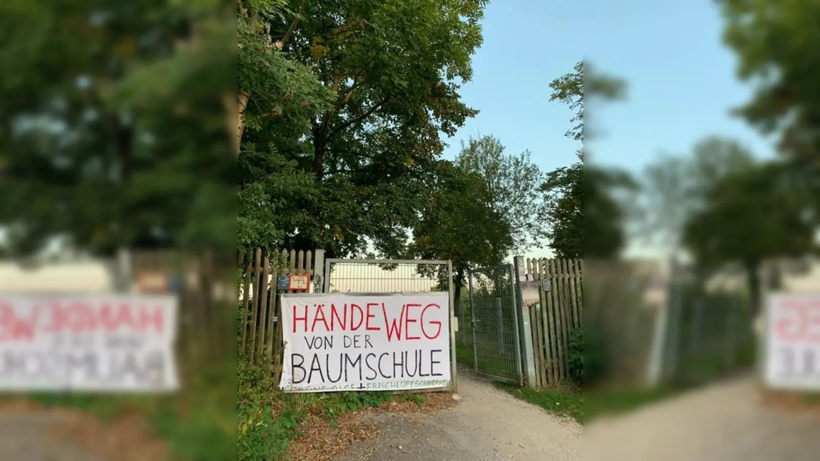 Grün erhalten! Laimer Bürger wollen die Baumschule als Grün- und Freizeitfläche erhalten. (Foto: Mette Göppinger)