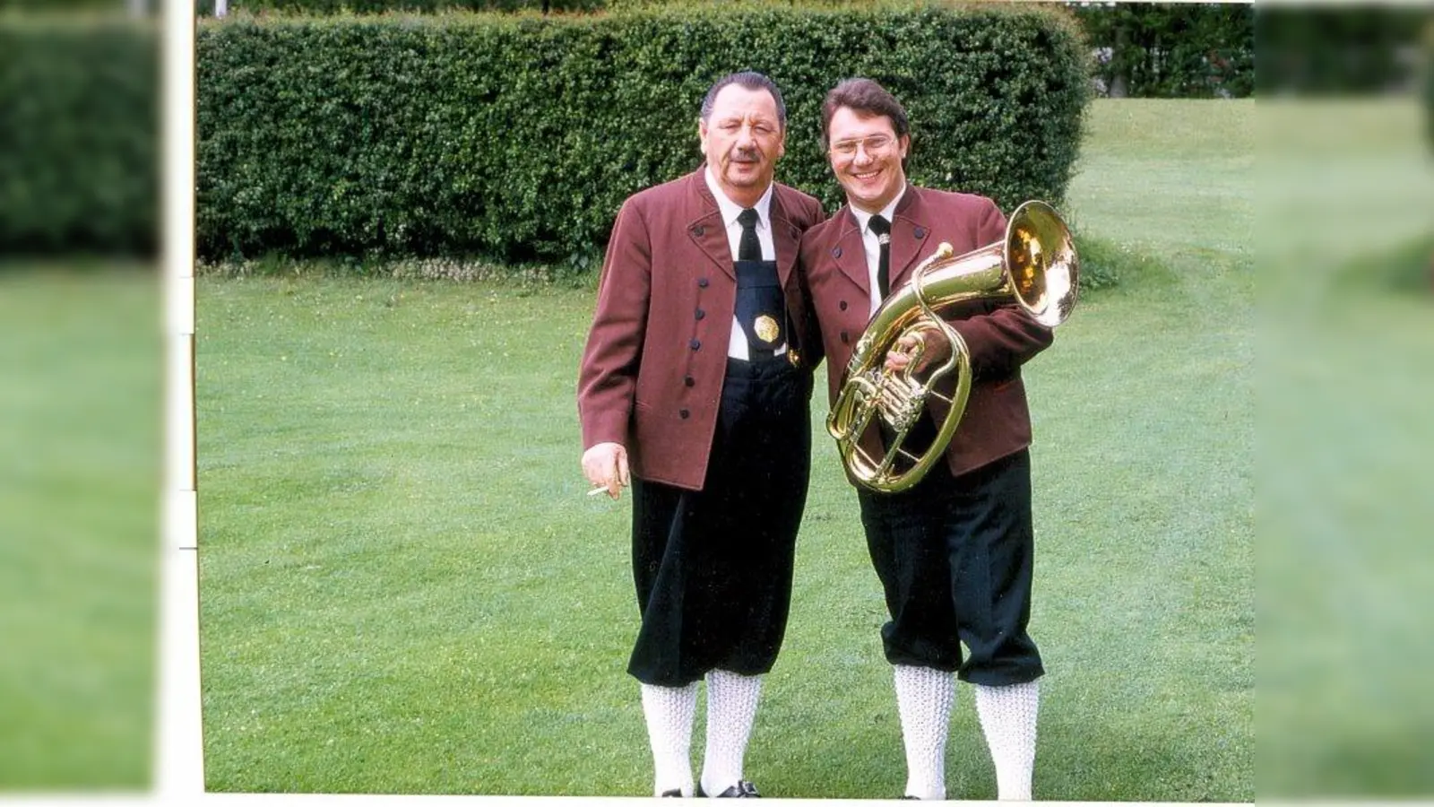 Ernst Hutter (rechts) mit Ernst Mosch. (Foto: René Traut)