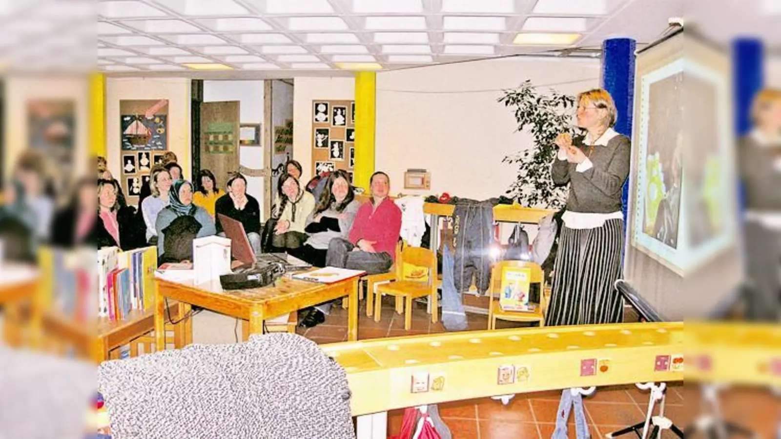 Auf reges Interesse stieß der Elternabend des Kindergartens Garching.	 (Foto: Privat)