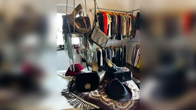 Auch Trachtenmode gibt es derzeit im Allerlei in Aying zu finden. (Foto: Welz)