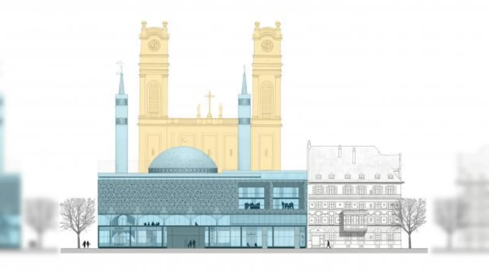 Der Moschee-Bau am Gotzingerplatz, von OB Ude unterstüzt, von vielen Anwohnern abgelehnt, ist nun endgültig an der Finanzierung gescheitert.         Archiv-Foto:saz