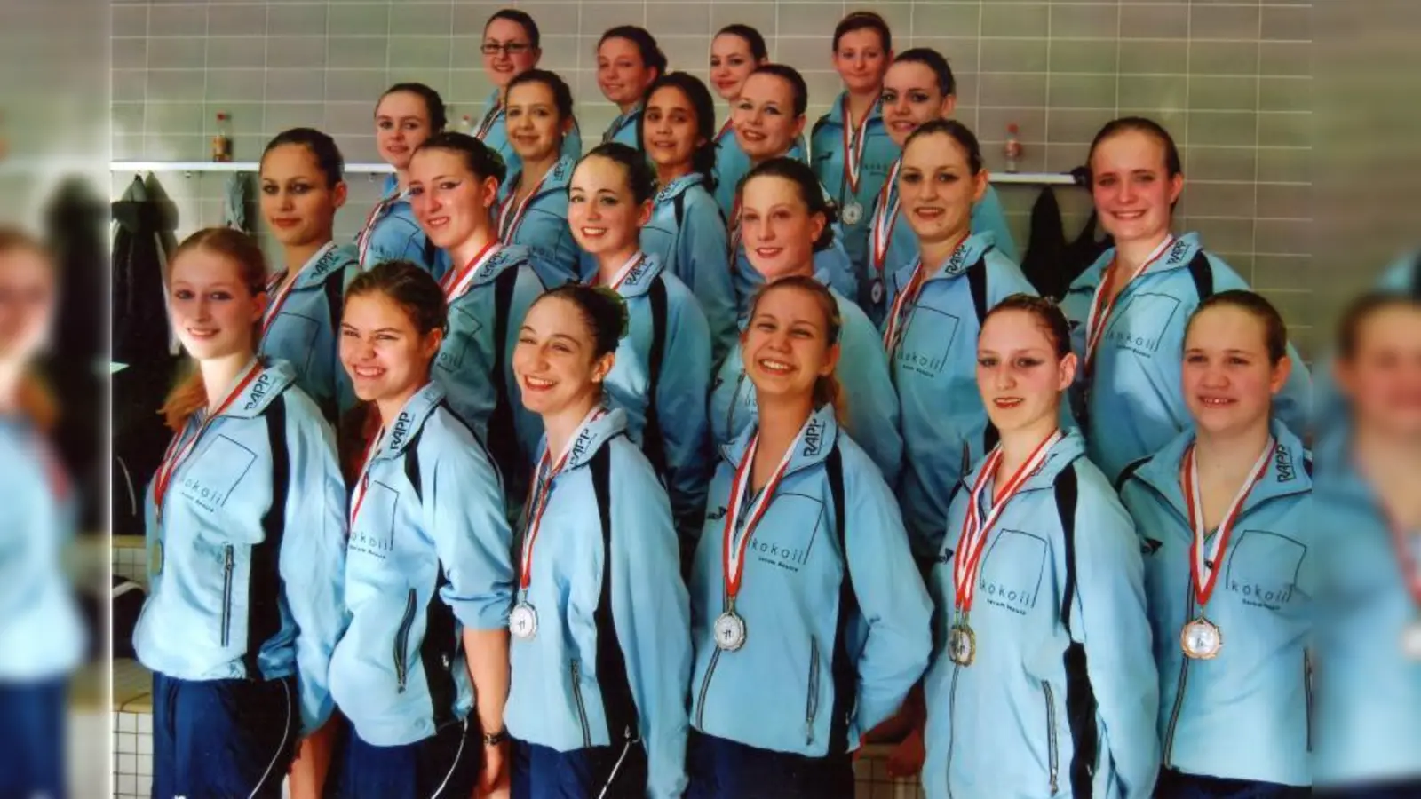 Die erfolgreichen Synchronschwimmerinnen des TSV Eintracht Karlsfeld. (Foto: red)