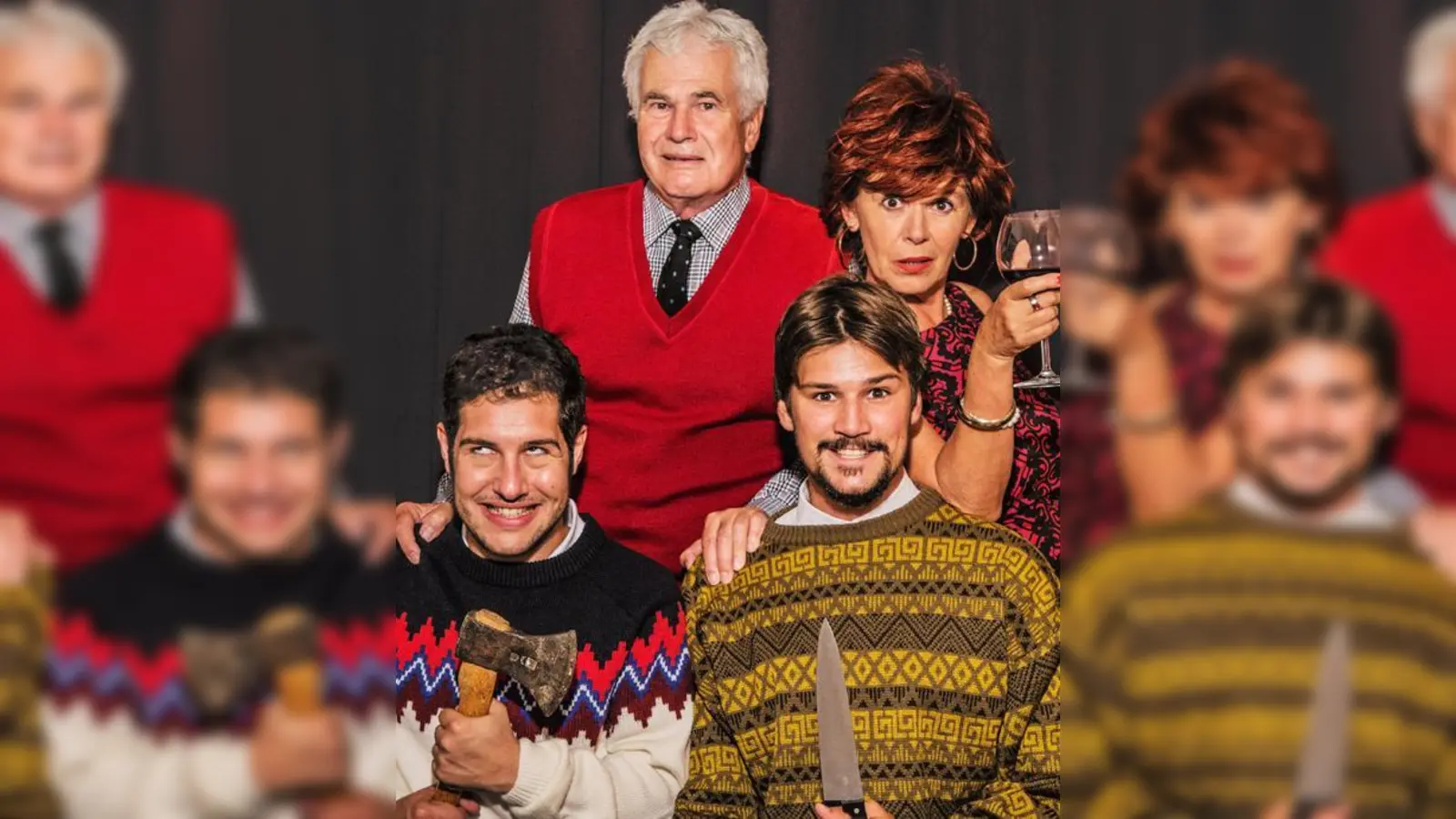 Angelika Beier, Walter Zauner, Max Beier und David Hang präsentieren die ungeschminkte Wahrheit über Weihnachten in Deutschland: Schamlos, gnadenlos, unerbittlich weihnachtlich.  (F: VA)