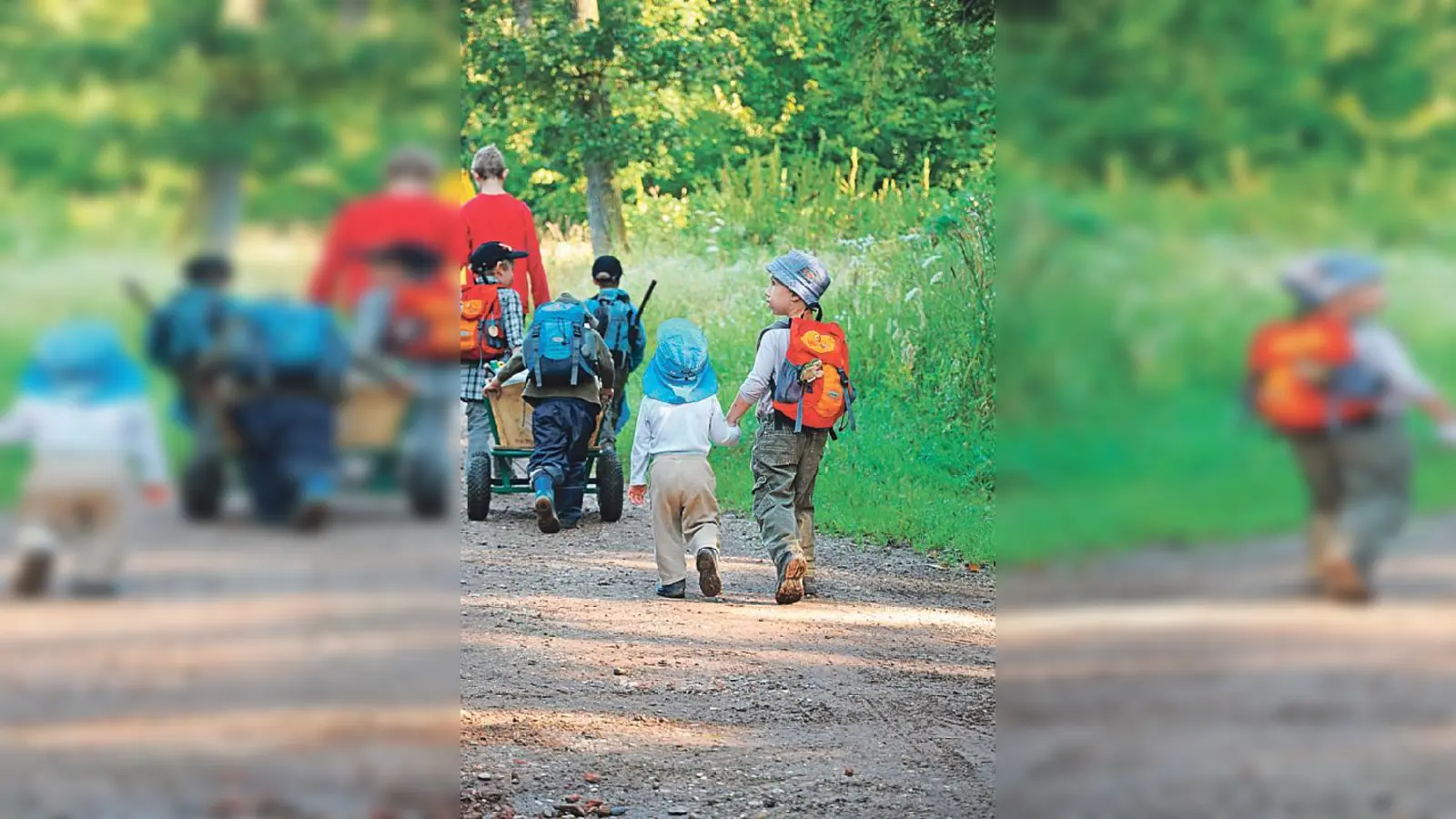 »Ab ins Gelände« heißt es für die Kinder, die den Waldkindergarten besuchen.  (Foto: Kinderland-Plus gGmbH)