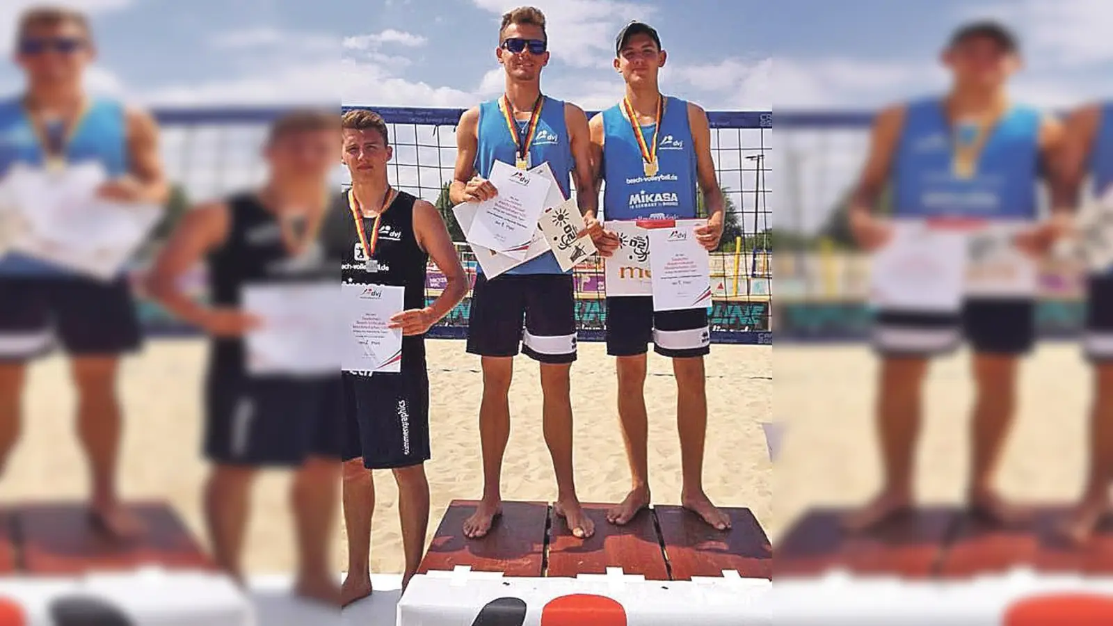 Unterhaching · Jonas Sagstetter Deutscher U20-Meister im Beachvolleyball (Foto: red)
