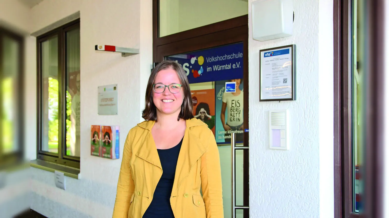 Vhs-Geschäftsführerin Julika Bake freut sich auf ein „Europa-Semester” im Zeichen der Europa-Wahl am 9. Juni. (Foto: us)