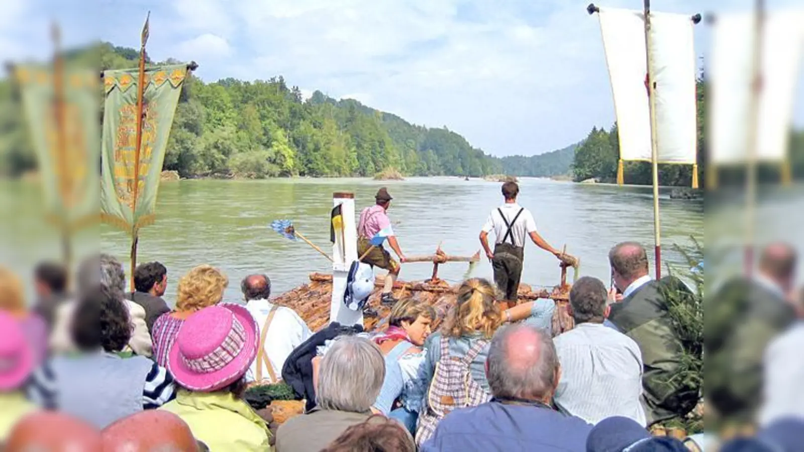 Die Wallfahrt erinnert an die gefährliche Arbeit der Flößer früher auf der reißenden Isar.	 (Foto: Verein)