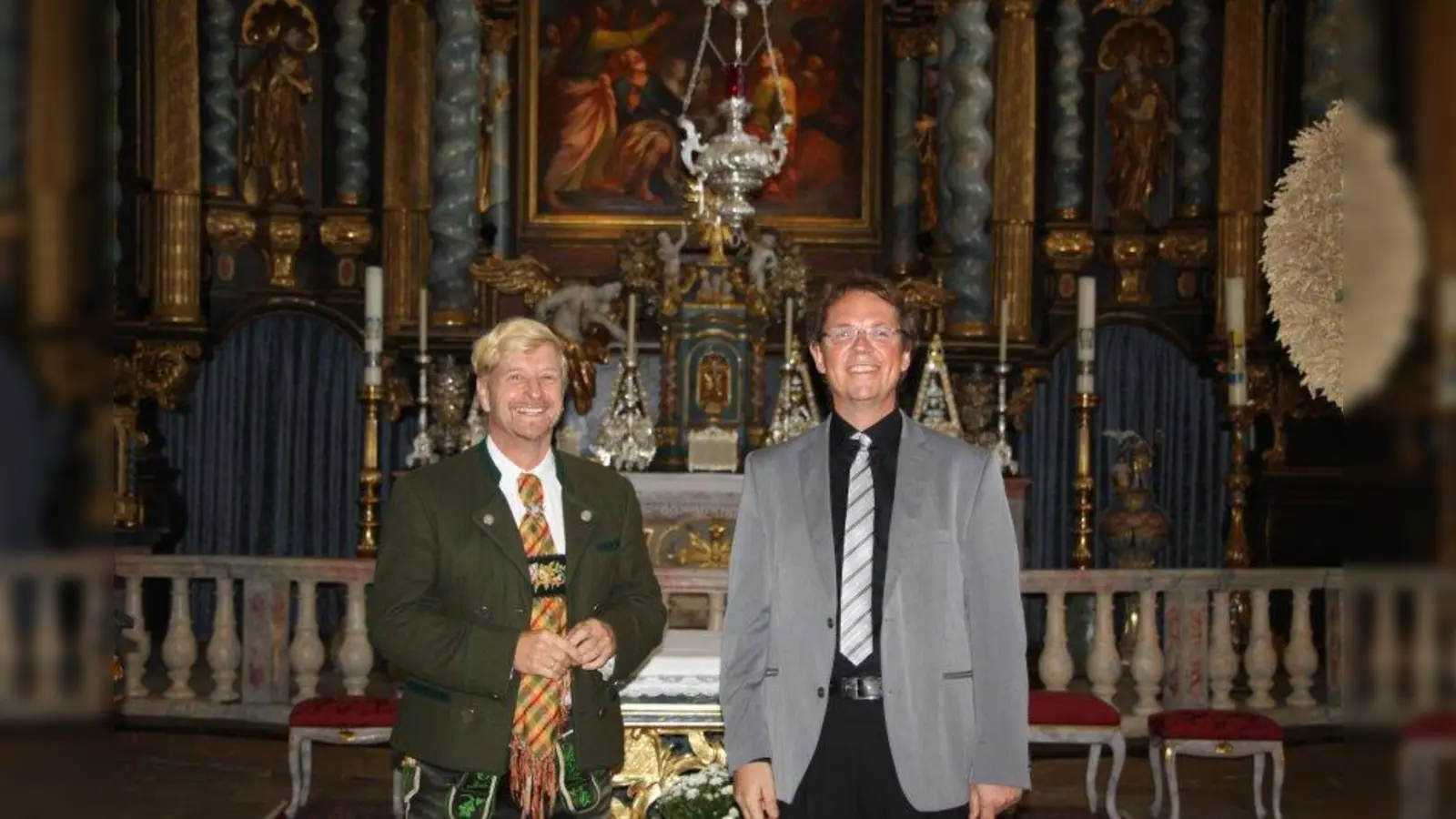 Erzähler Klaus Gast und Organist Thomas Bodenmüller. (Foto: Veranstalter)