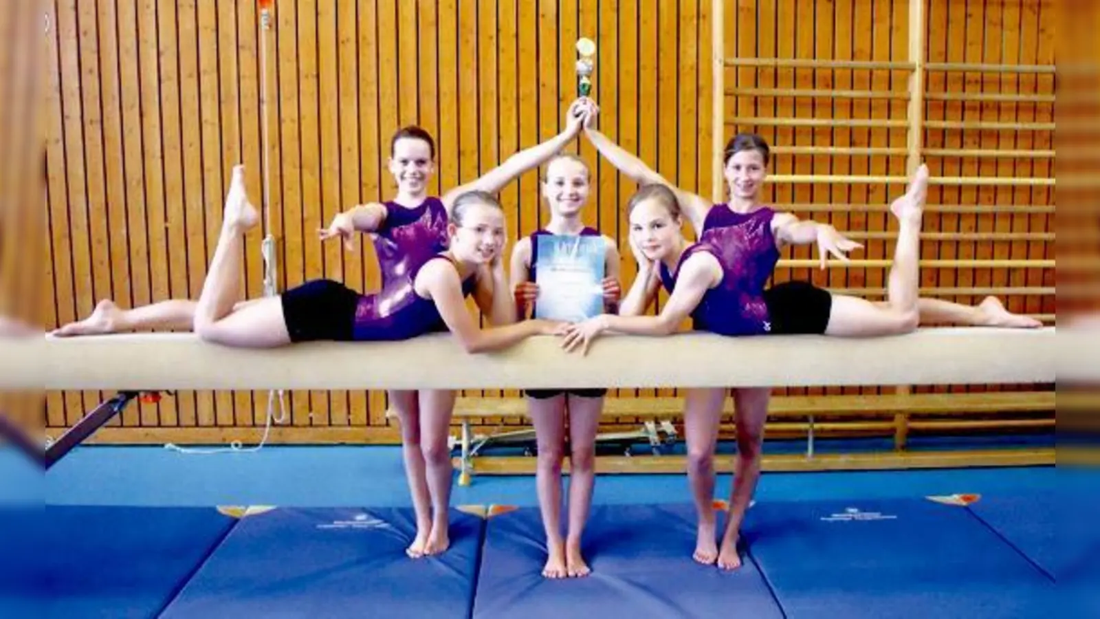 Vor allem in der Mannschaftsleistung waren die Jahnlerinnen Spitze und holten sich am Stufenbarren sogar den Meistertitel.	 (Foto: Verein)