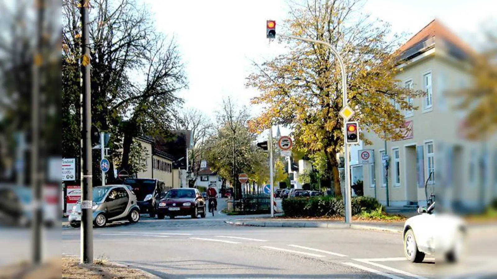 Die neue Ampel stiftet Verwirrung und hat bereits zu einem Unfall geführt.	 (Foto: aha)