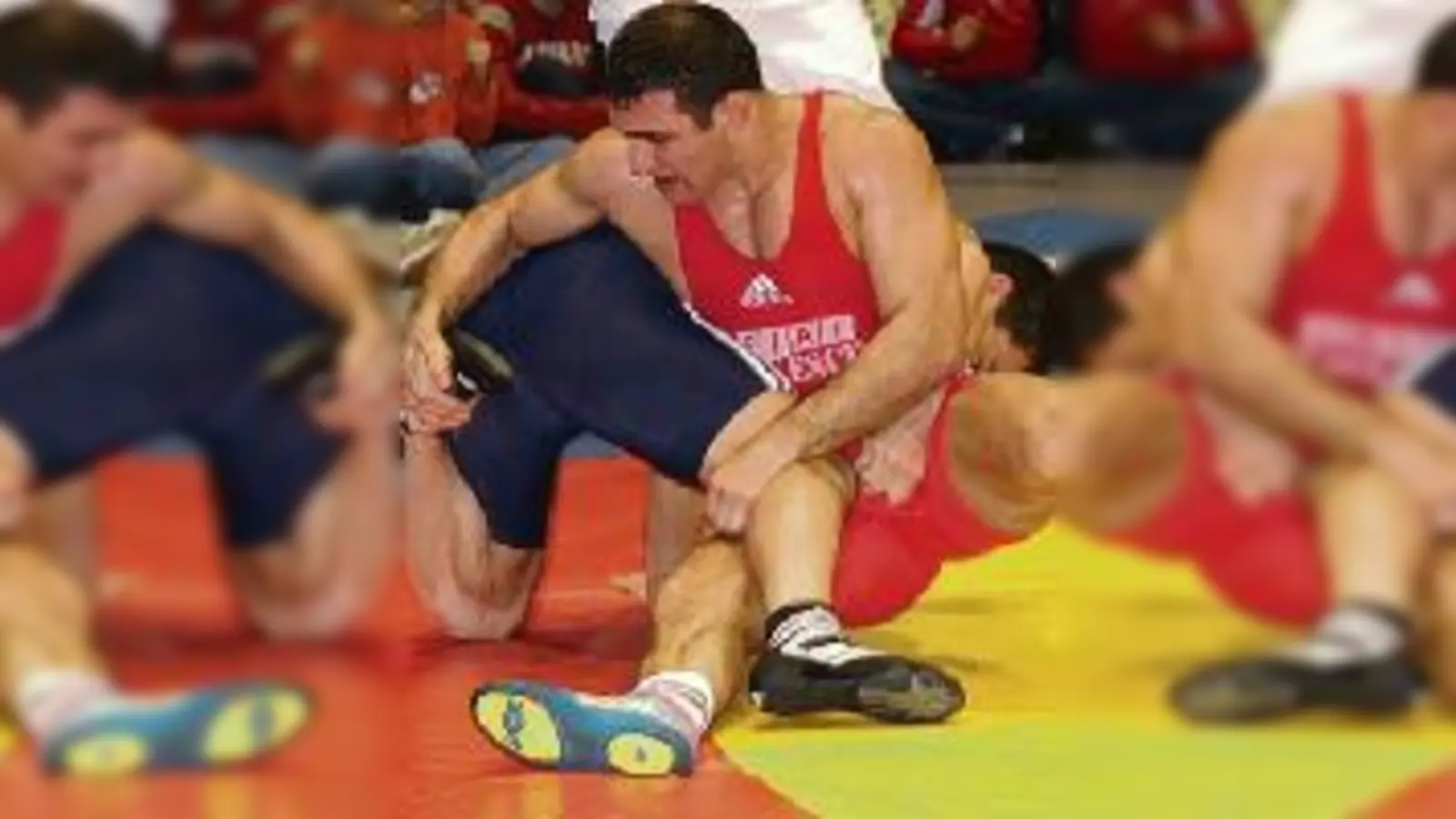 Da war die Welt noch in Ordnung: Felix Polianidis war zwei Runden Chef auf der Matte, brach dann ein und verlor zum Schluss die Beherrschung.  (Foto: ba)