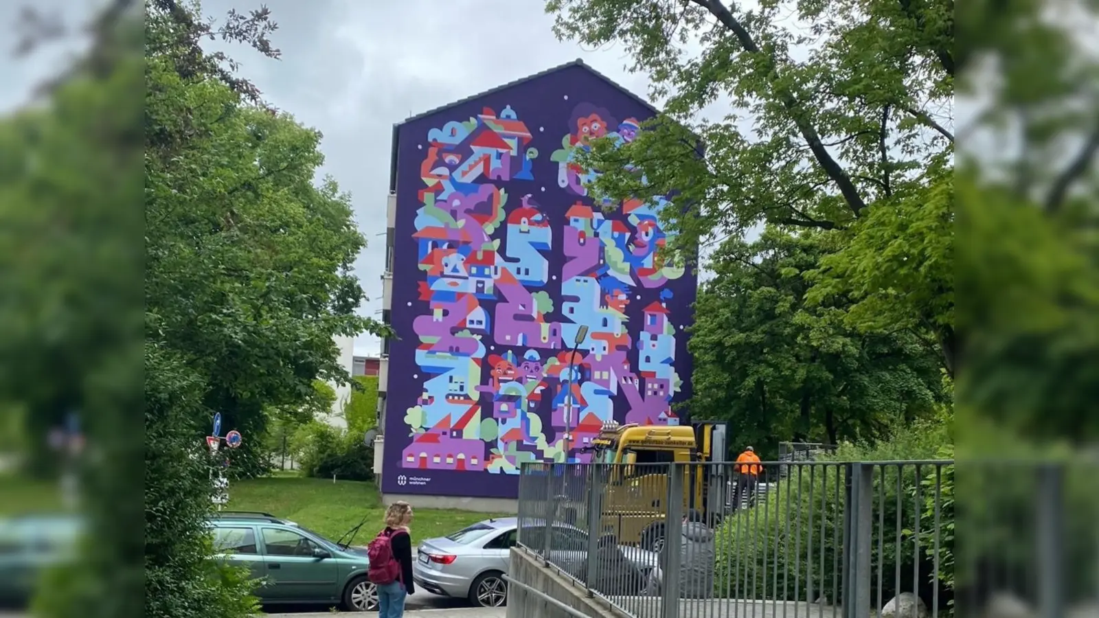 Münchner Wohnen enthüllt erstes Streetart-Kunstprojekt