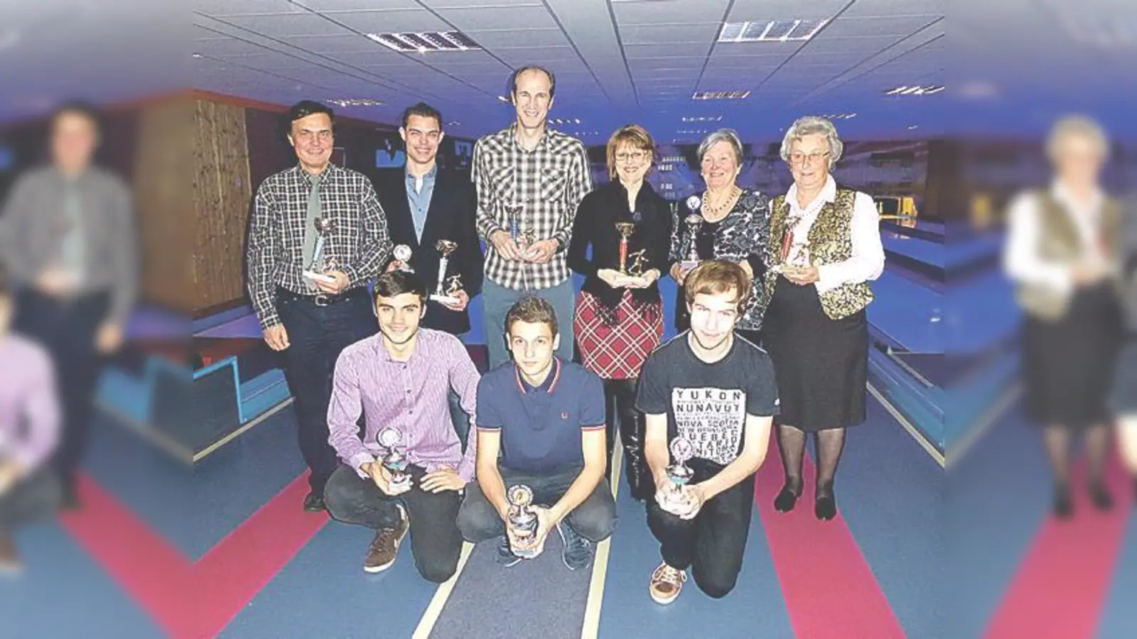 Die neun Besten wurden besonders geehrt. Vereinsmeisterin wurde Monika Hartmann.	 (Foto: VA)