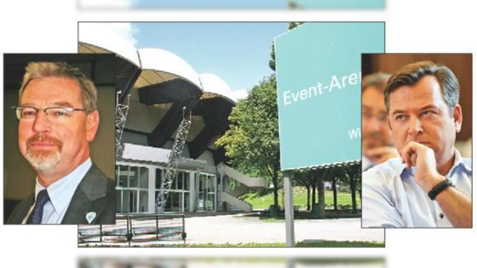 Das frühere Radstadion im Olympiapark soll einer neuen Multifunktionshalle weichen. Foto links: Alexander Reissl, SPD-Fraktionschef, Foto rechts: Josef Schmid, CSU-Fraktionsschef	 (Foto: ws/Stadt München)