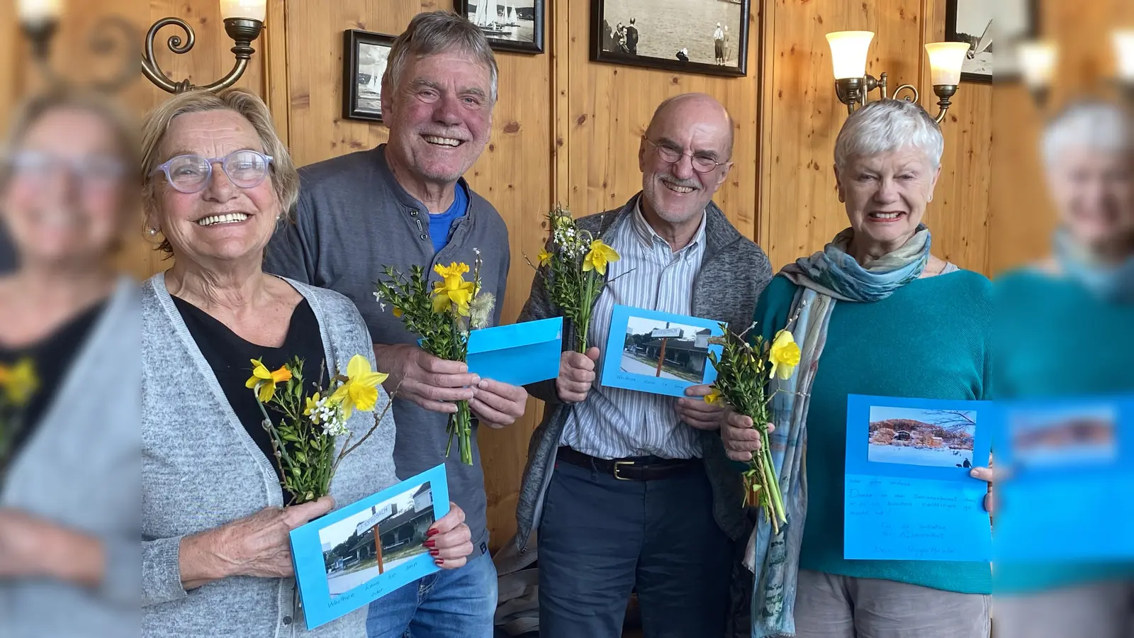 Der scheidende Seniorenbeirat Wörthsee (von links): Brigitte Meyer, Wolfgang Taschner, Dr. Jo Doeffinger und Ulrike Ziegler. (Foto: Gemeinde Wörthsee)