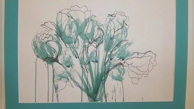 „Zusammen” lautet der Titel dieses Blumenbildes der Künstlerin Michaela Breit.  (Foto: © Michaela Breit, München)