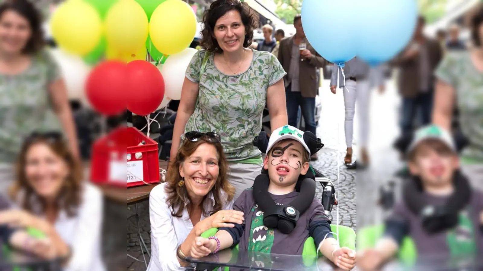 Schwerkranke Kinder haben mehr vom Leben, wenn man es mit Freude und Erlebnissen füllt. Christine Bronner, Vorstand der Stiftung AKM (li.) engagiert sich seit 14 Jahren für Freude an den Orten, an denen die meisten eher mit ihrer Trauer ringen.  (F: VA)