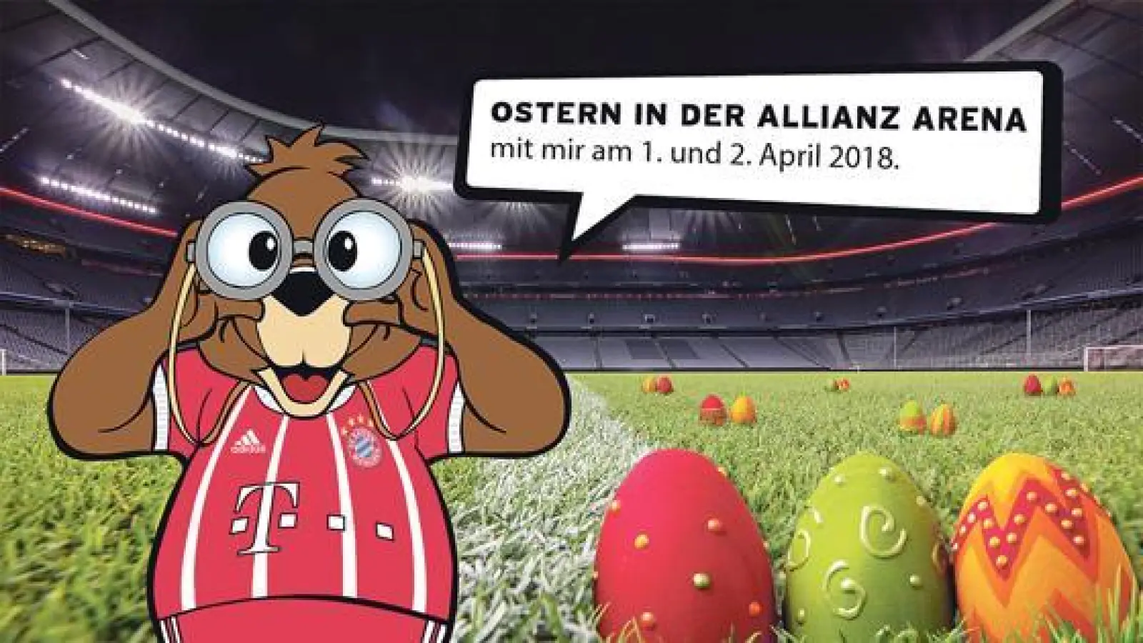 In der Allianz Arena geht es am Ostersonntag und Ostermontag auf Ostereiersuche.	 (Foto: FCB Erlebniswelt)