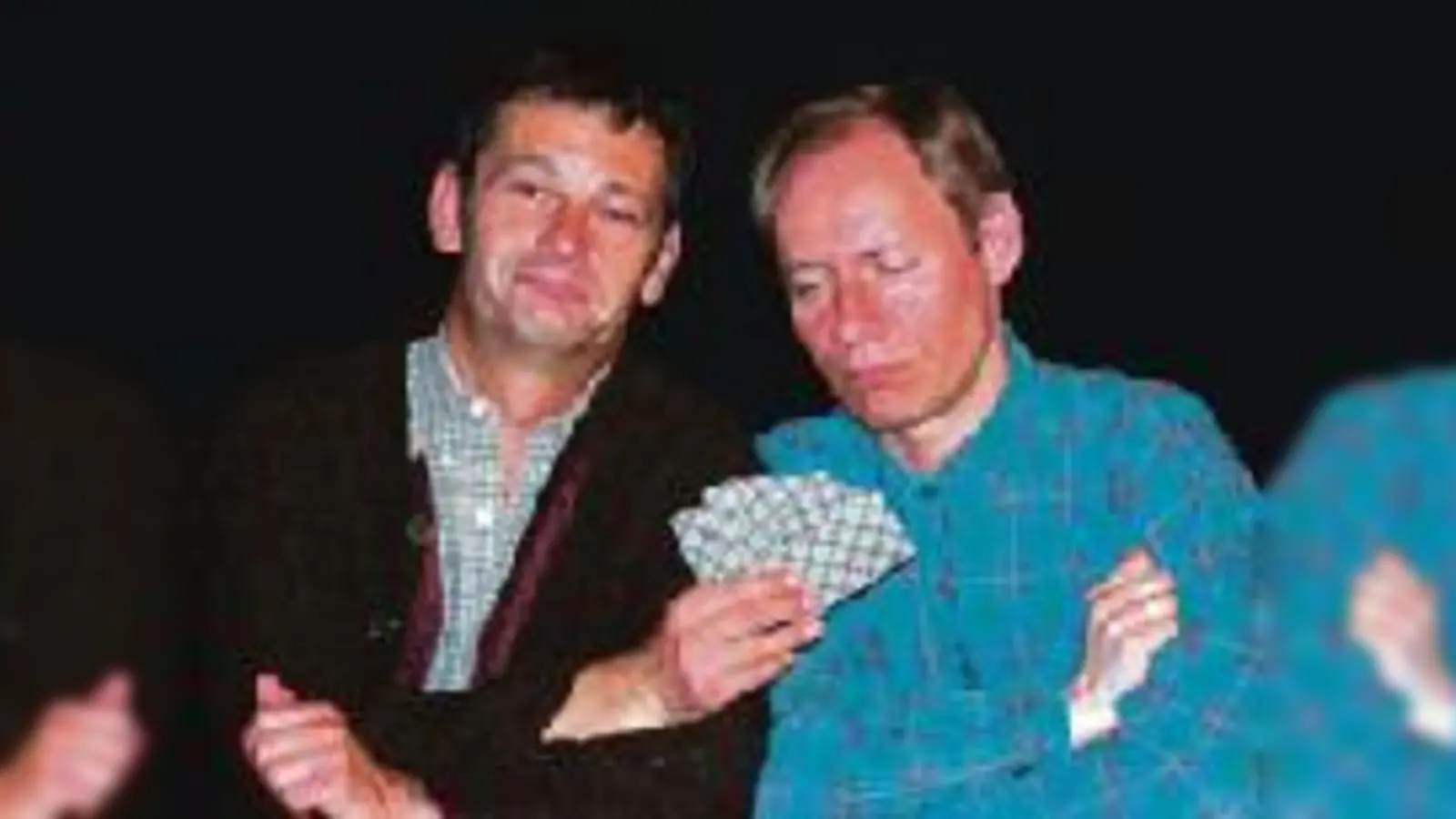 Werner Högel und Christian Steinfelder alias Brettschneider &amp; Winkler zu Gast in der  (DrehleierFoto: VA)