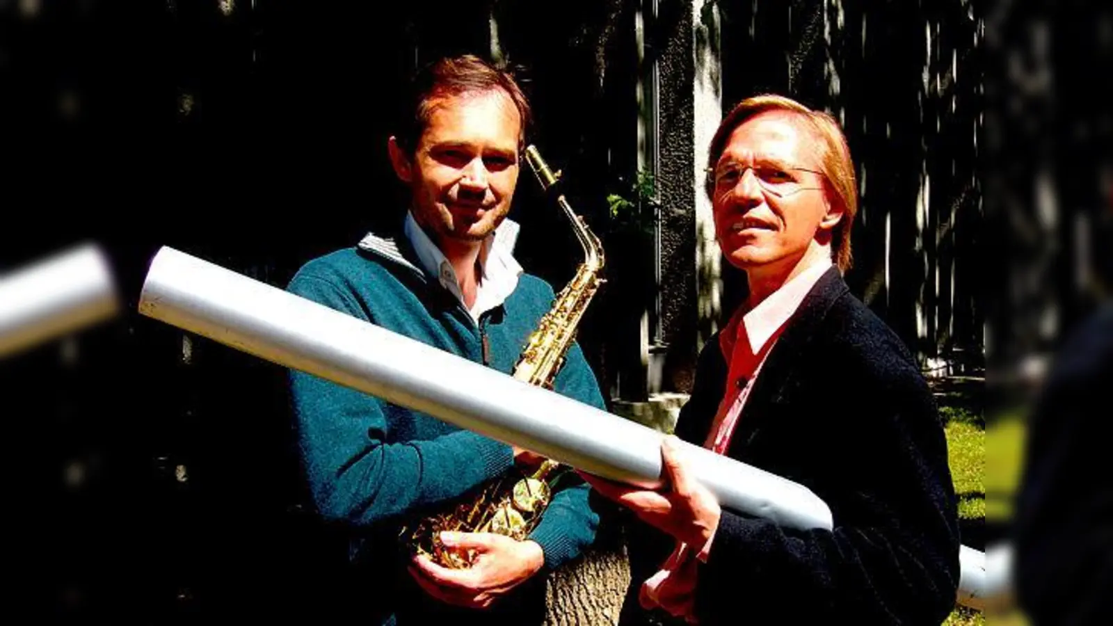 Arend Hastedt (l.) und Armin Becker spielen am 27. Mai in der Evangelisch-reformierten Kirche. 	 (Foto: VA)