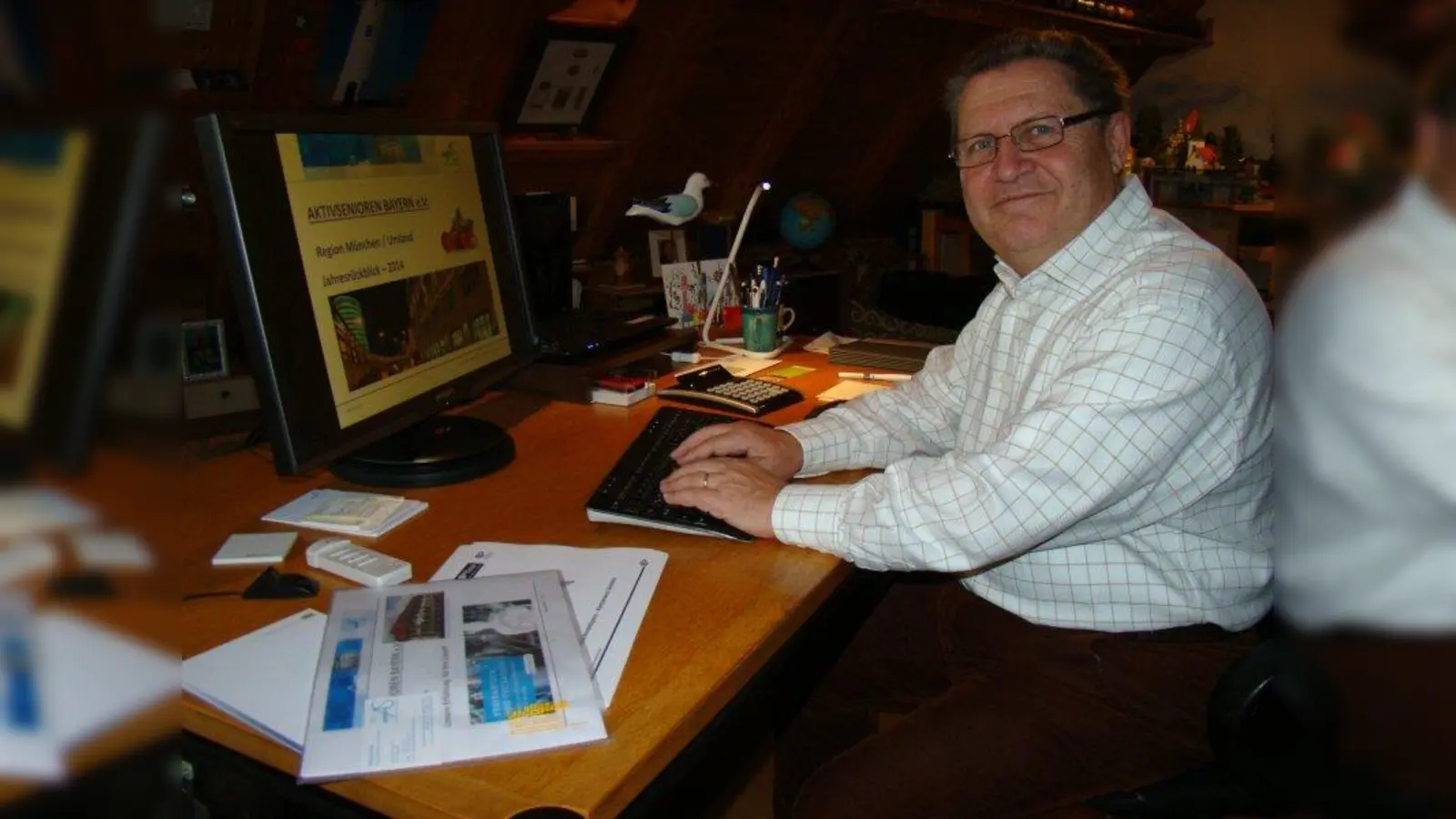 Reinhold Heiß, 1. Vorstand der Aktivsenioren Bayern e.V., freut sich über die Nominierung für den Paulaner-Salvator-Preis. (Foto: pst)