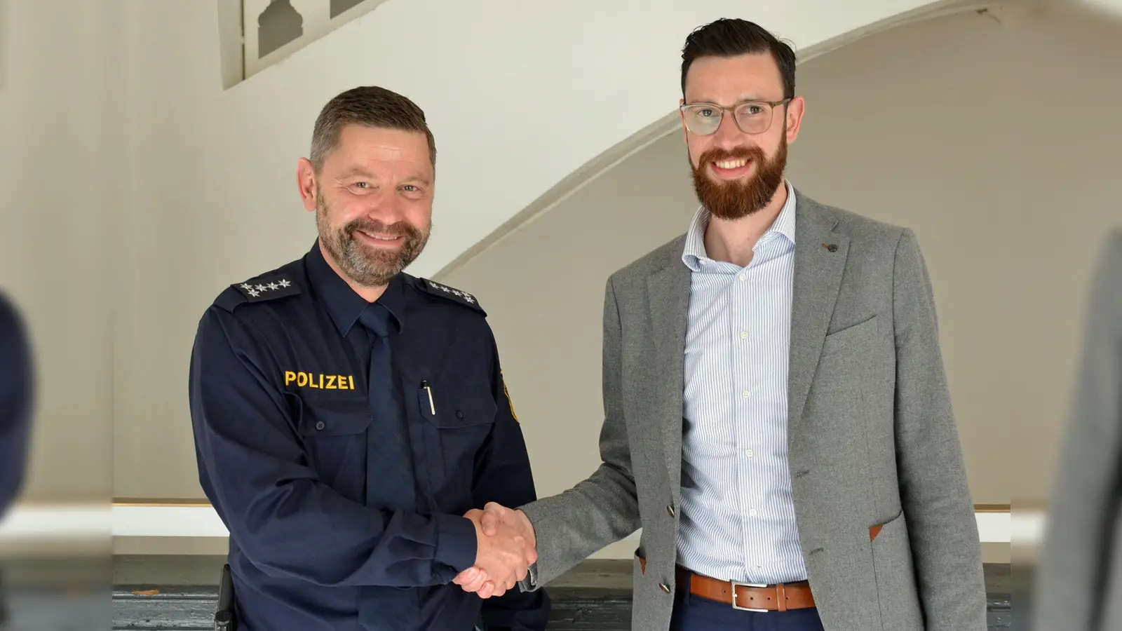  EPHK Eschenbecher (links) und PHK Lang. (Foto: privat)