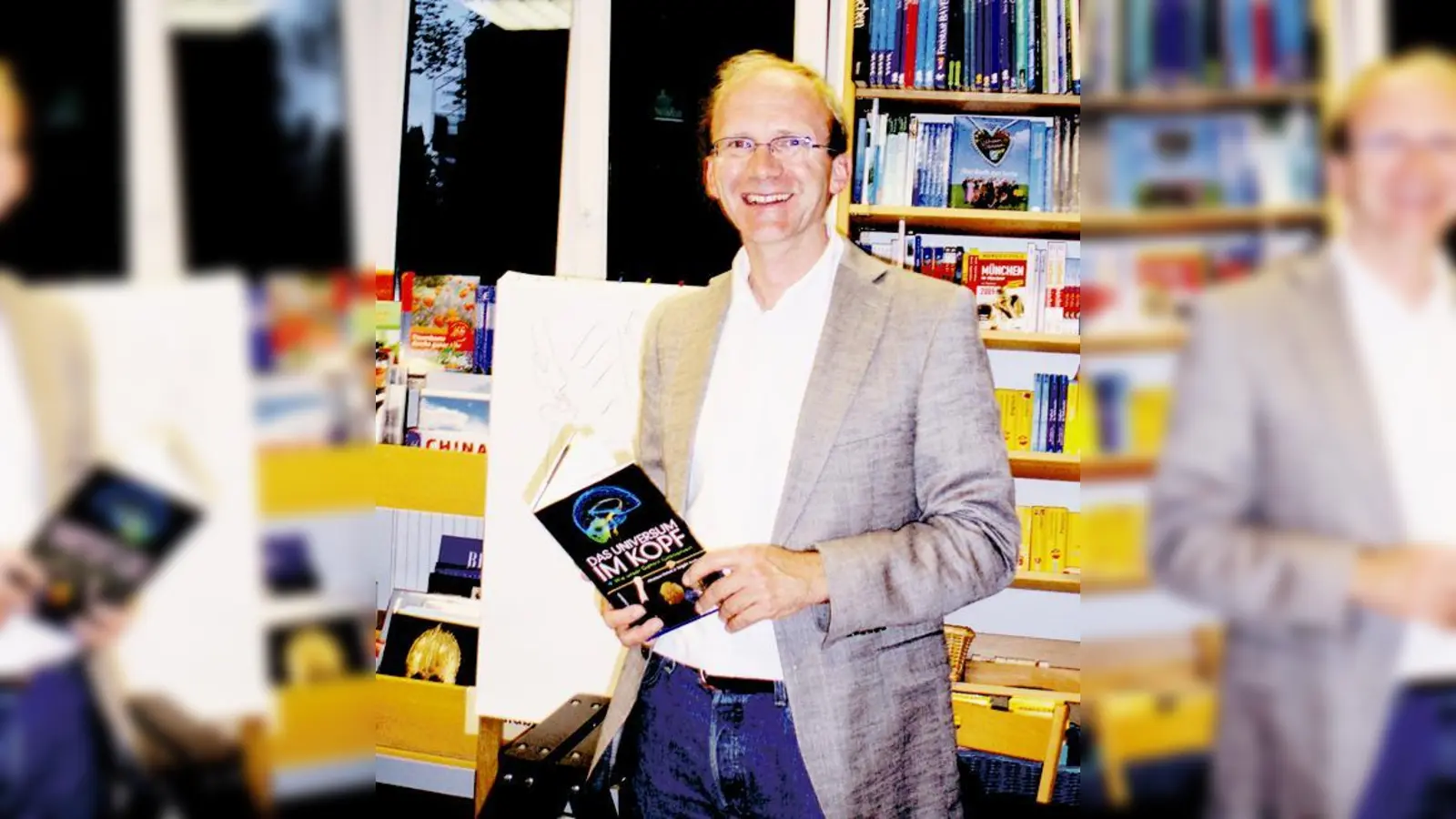 Nikolaus Nützel stellte sein Werk: »Das Universum im Kopf« vor.  (Foto: Woschée)