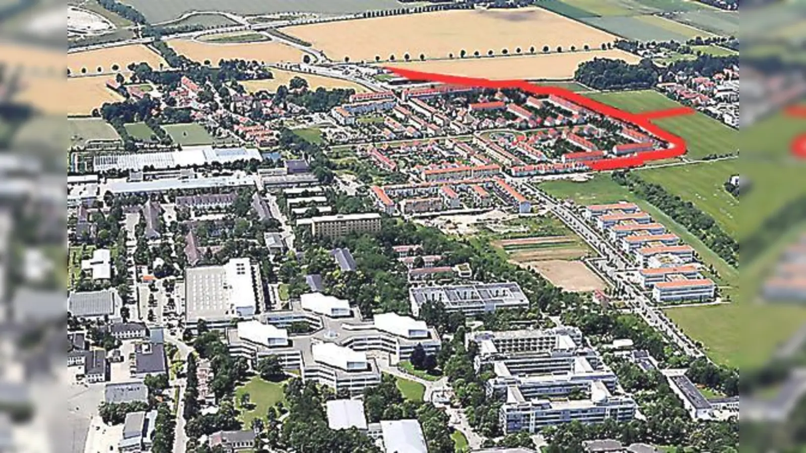 Die Bürger wollen endlich Ruhe. Eine von vielen Ideen: eine Umgehung von der Straße am Hachinger Bach nördlich um Vivamus bis zur Universitätsstraße. Bislang gibt es aber noch keine konkreten Pläne. 	 (Foto: Schunk)