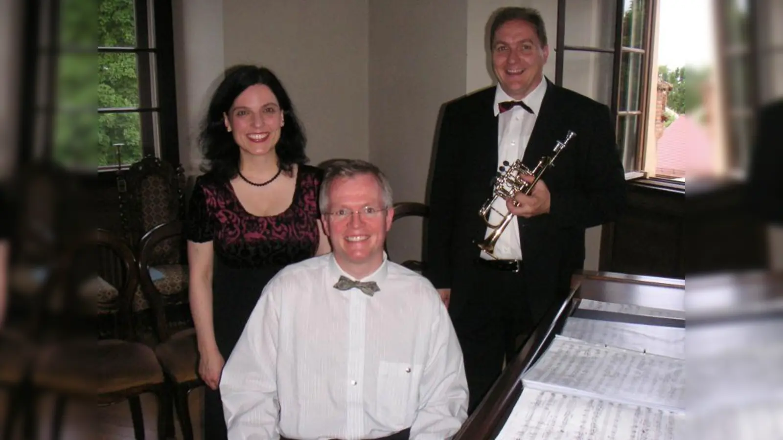 Das „Trio Barocco Festivo“ mit Antonia Walch (Sopran), Rainer Hauf (Trompete) und Thomas Rothfuß (Klavier). (Foto: stephaner-kirchenmusik.de)
