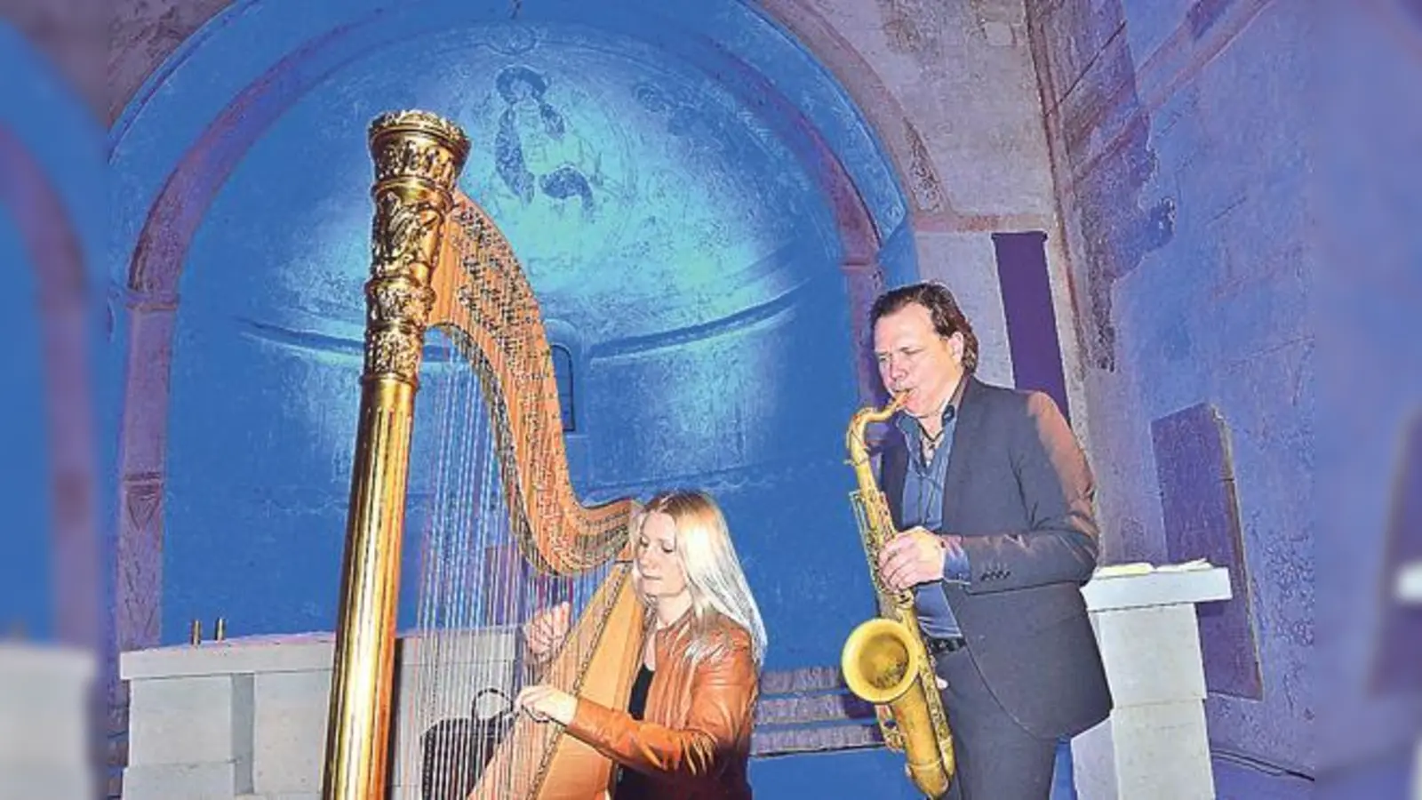 Benefizkonzert mit Mulo Francel &amp; Evelyn Huber von Quadro Nuevo in St. Aegidius.	 (Foto: Stephan Simon)