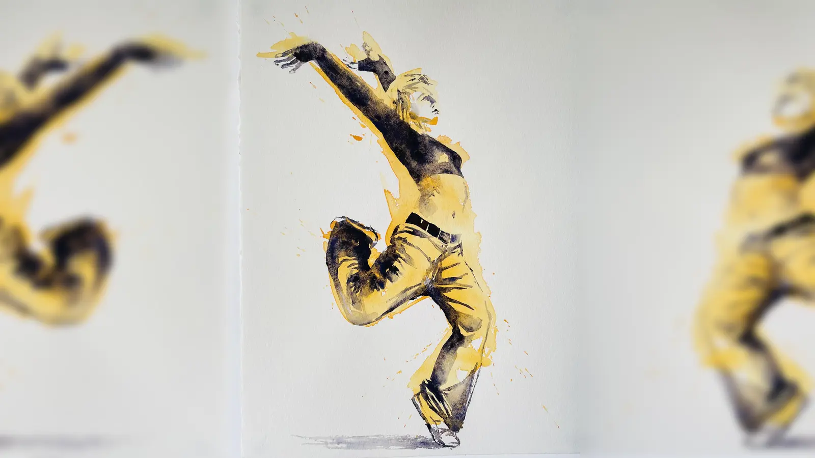 Werk von Saskia Gasteiger zu sehen in der Ausstellung „8 auf einen Streich” in der Stadtbibliothek Neuhausen. (Foto: S. Gasteiger)