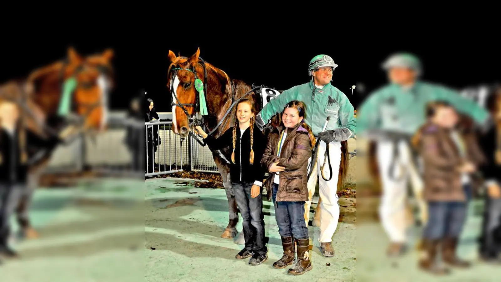 »Osman Somolli« mit Josef Sparber im Sulky erkämpften sich einen hauchdünnen Sieg.	 (Foto: VA)