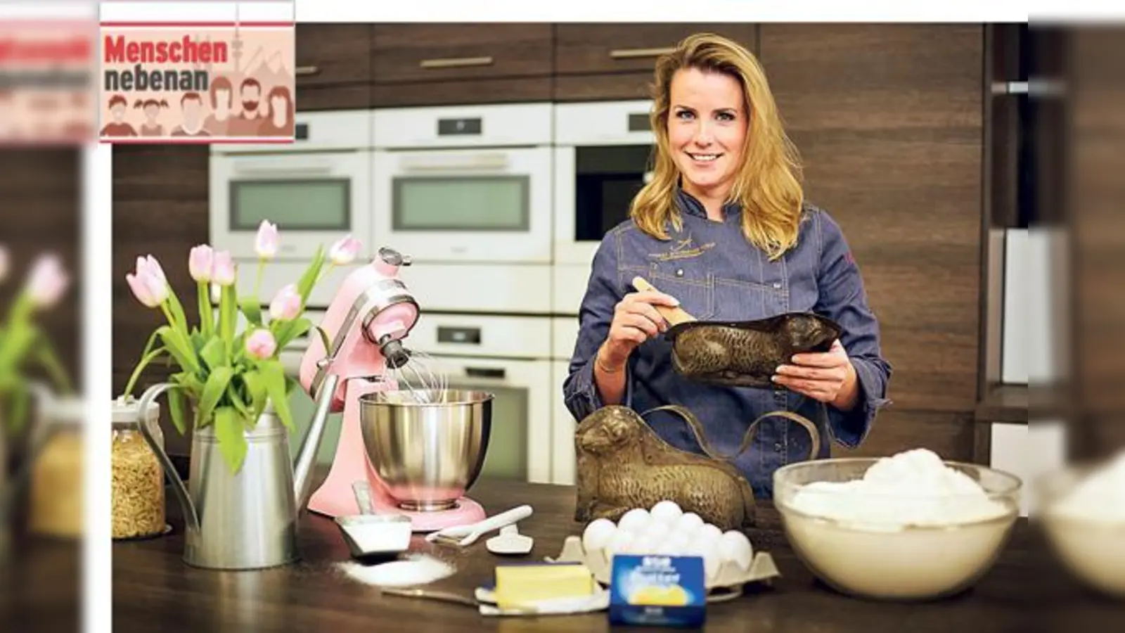 Andrea Schirmaier-Huber hat ihr Repertoire erweitert und bietet jetzt nicht nur Back- sondern auch Kochkurse an. Sie weiß : Liebe geht durch den Magen.	 (Foto: B. Roth Photography)