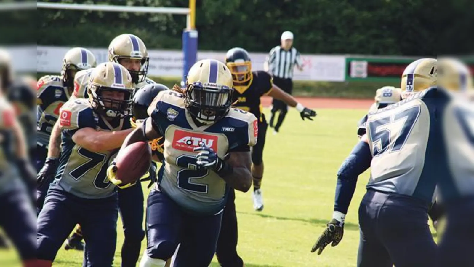 Gegen die Munich Cowboys haben die Erding Bulls in dieser Saison eine positive Bilanz. In zwei Spielen gingen sie zweimal als Sieger vom Feld.	 (Foto: Christian Maier)