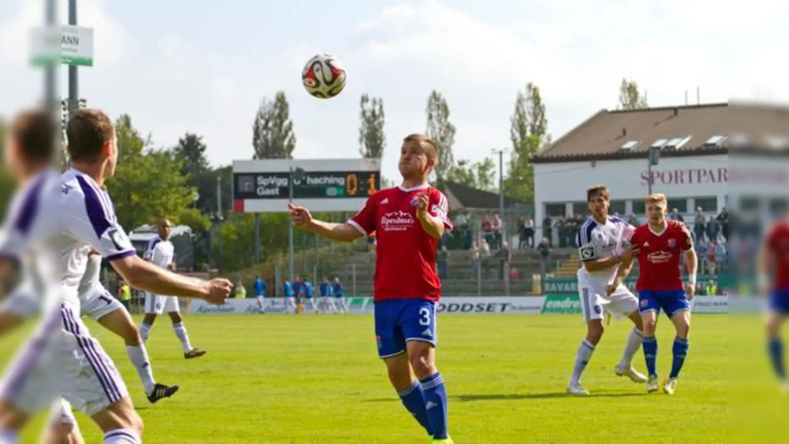 Fabian Götze und die SpVgg Unterhaching empfangen am Samstag Schlusslicht Regensburg. 	 (Foto: Stefan Kukral)