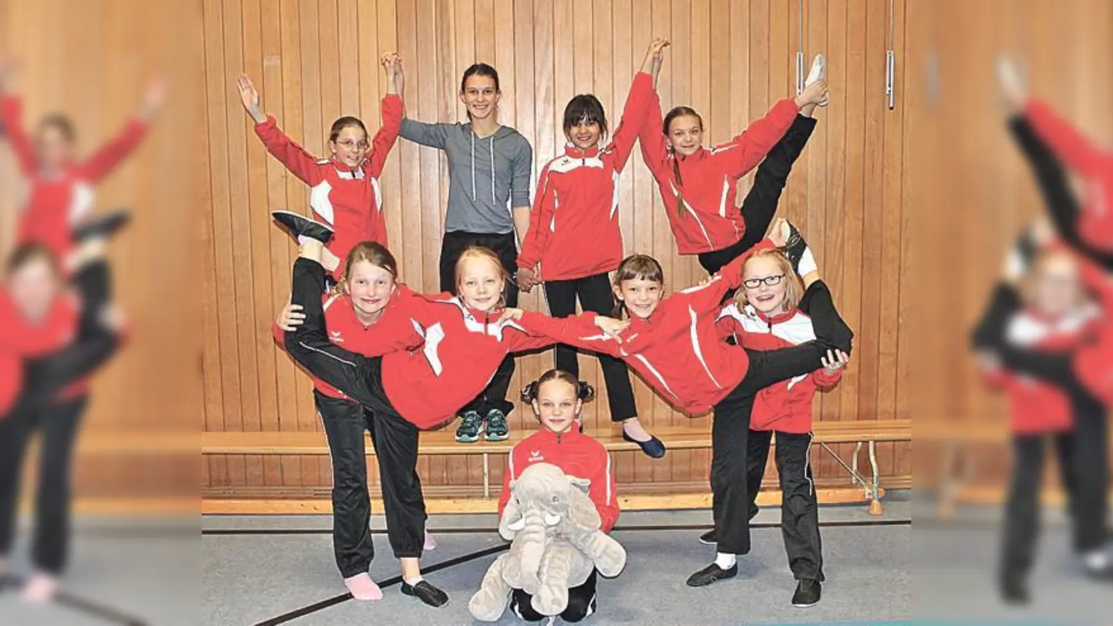 Sophia Siegle, Annalena Golik, Joanne Fernando, Stephanie Rustler, Anna Leibhard, Jessica Ahlers, Serafina Golik, Maja Höfer und Viola Braun.	 (Foto: VA)