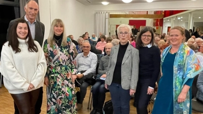 Sie setzen sich für einen neuen Helferkreis am Ort ein, v.l.: Katharina Trägler, Jörg Hohmann, Sabine Neumann, Christel Muggenthal, Sassa Bäumler, Juliane Seeliger-von Gemmingen. (Foto: pst)