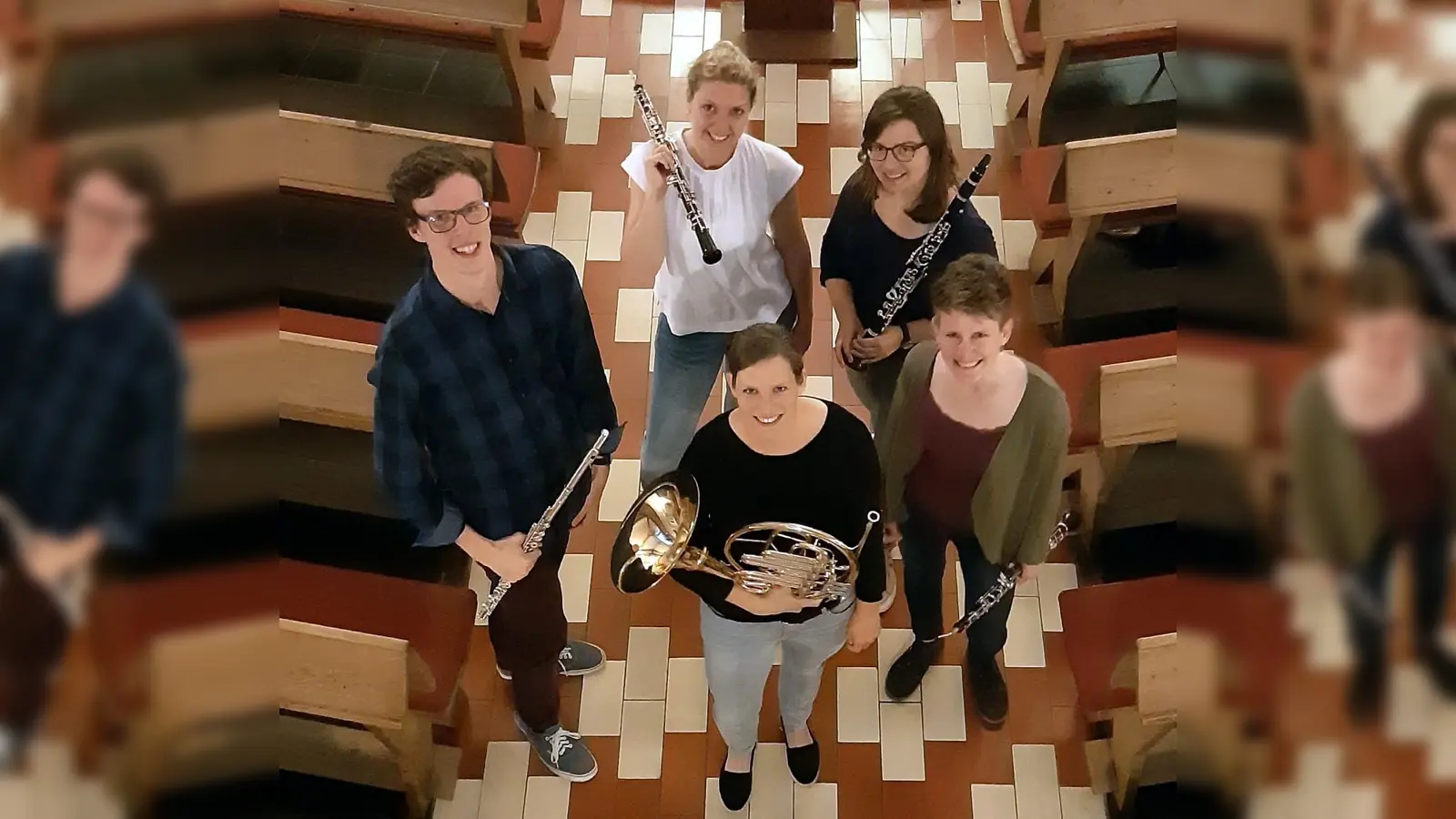 Auf professionellem Niveau spielt das Bläserquintett „Les Cinq Mirlitons. (Foto: Tanja Buckatz/ Les Cinq Mirlitons)