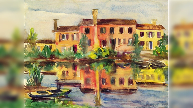 Wo hängt das Gemälde? Finden Sie es im Münchner Norden beim internationalen Museumstag heraus! (Für neugierige hier die richtige Antwort: Es hängt im Ateliermuseum in der Schwedenstraße 54 in München.) (Foto: VA)