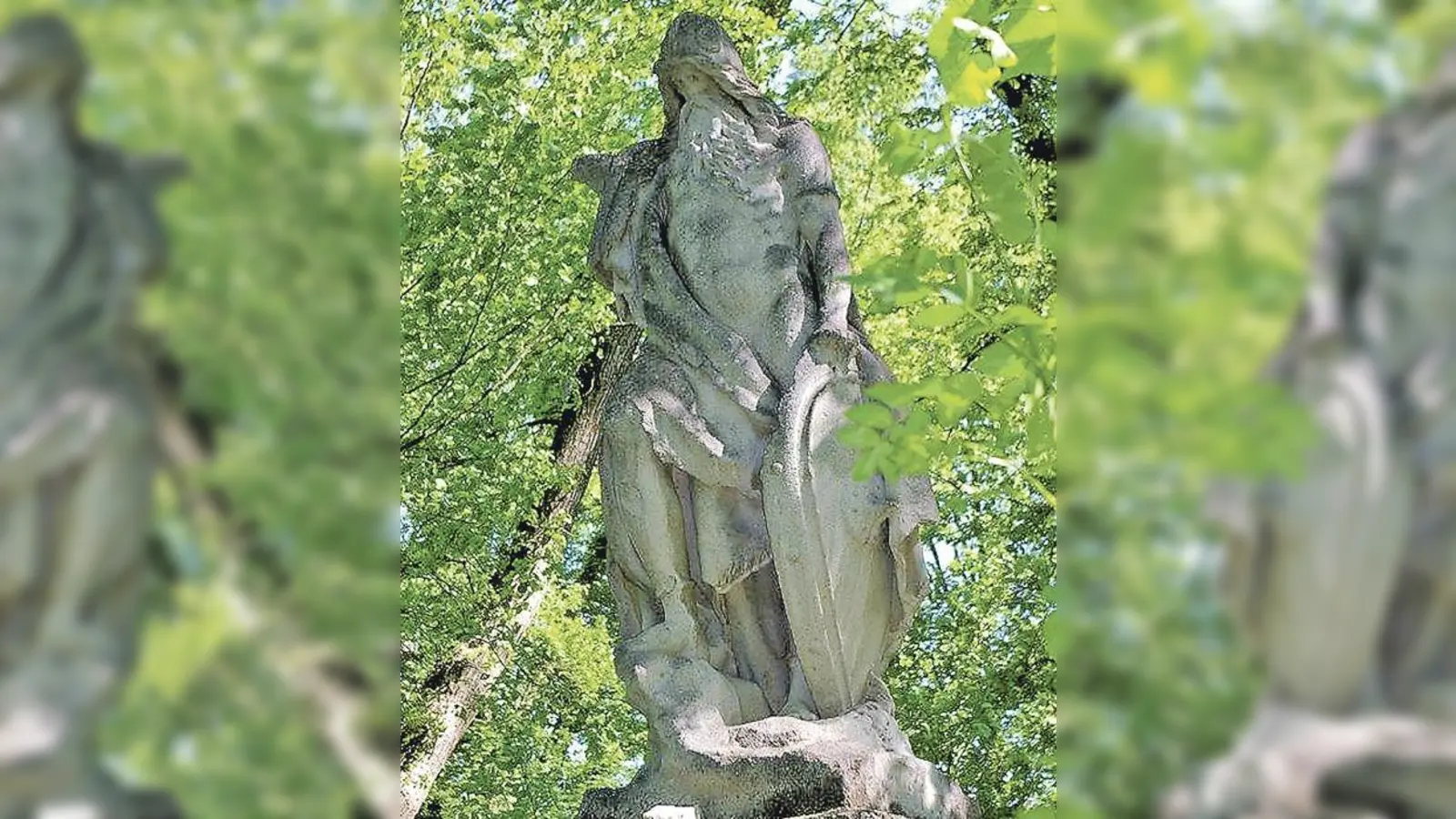 Das Odin-Denkmal im Wotans- oder Odinshain.	   	 (Foto: NordOstKultur)