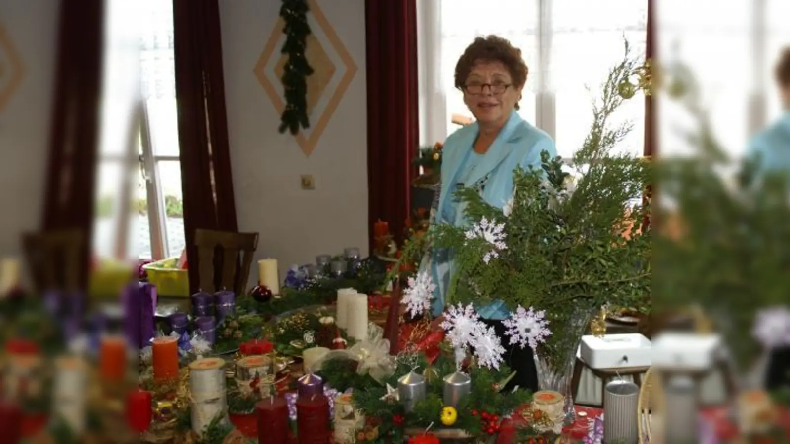 Klein aber fein war das Angebot an weihnachtlicher Dekoration. (Foto: ar)